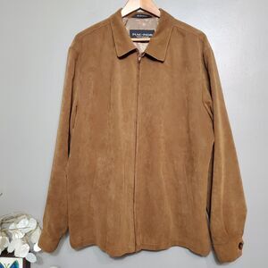 Mac Mor Private Collection Jacket Mens Large Brown Faux Suede Canada Lightweight